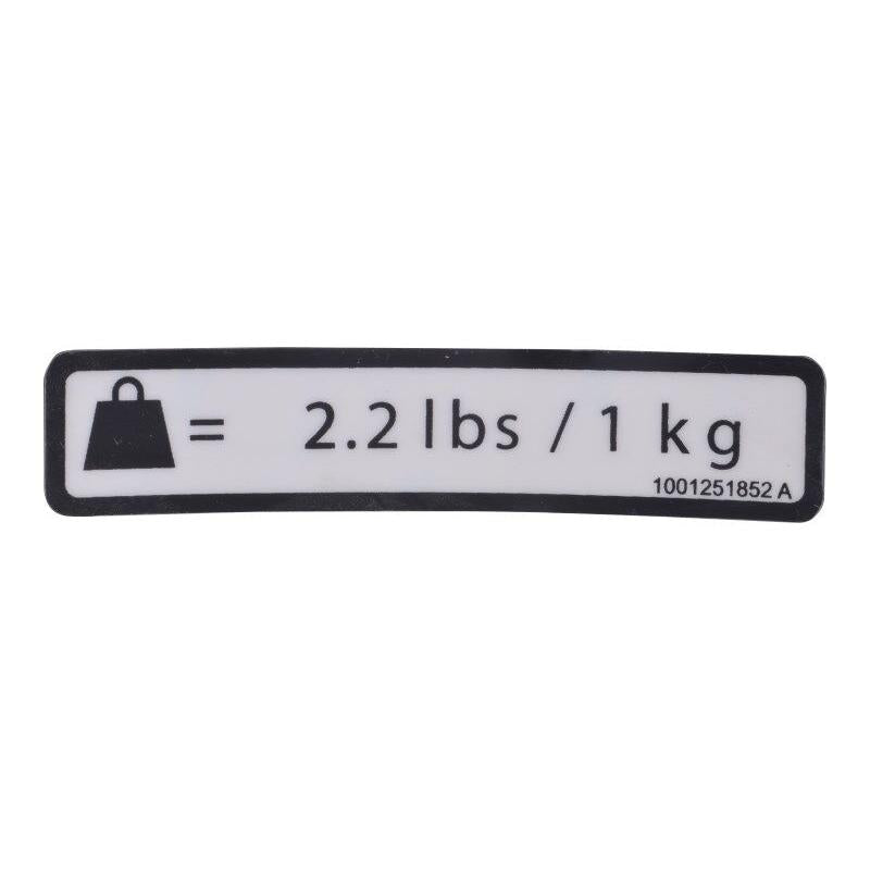 JLG Part # 1001251852 - DECAL. ACCY WT