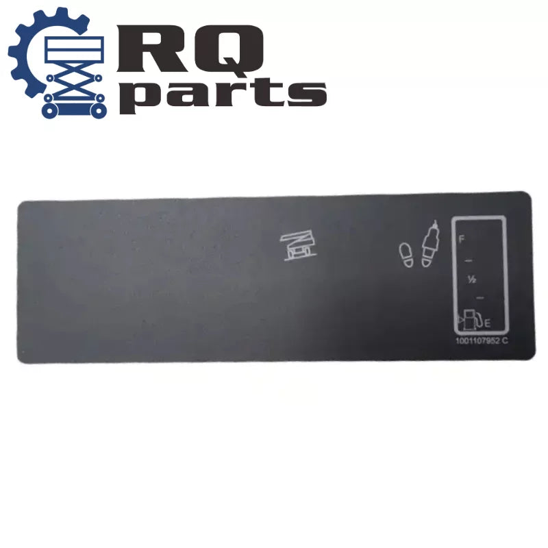 1001107952 Boom Lift Parts 800S Platform Decal Display used for JLG lifts 800 S / 810 SJ / 860 SJ