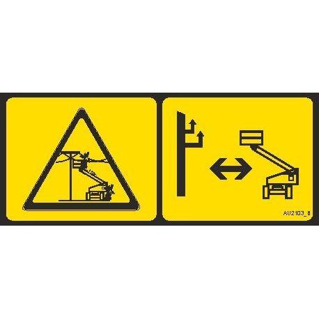 JLG Part # AU2103 - DECAL. ELECTROCUTION