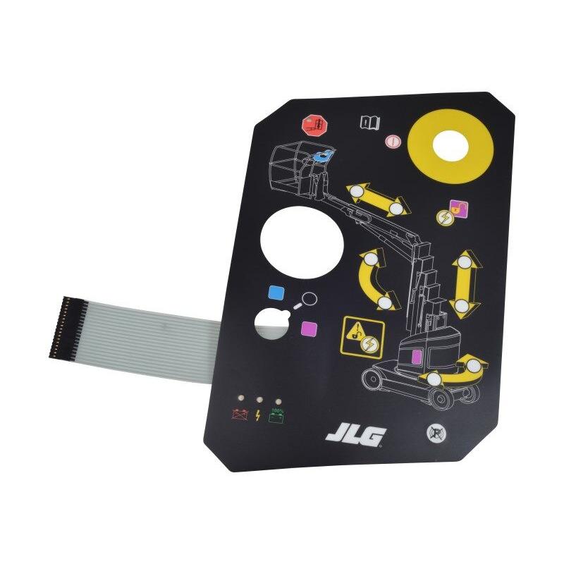 JLG Part # AU2208 - DECAL. SWITCH. MEMBRANE PANEL.